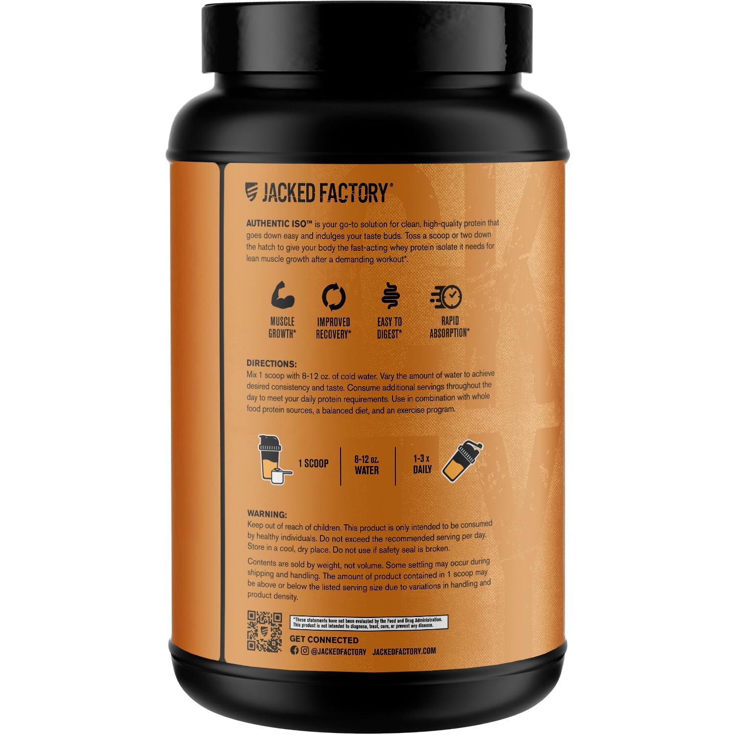 Jacked Factory tub on gym bench conveying post-workout support