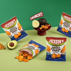Jackson's Honest chips beside sandwich in lunchbox for convenient snacking