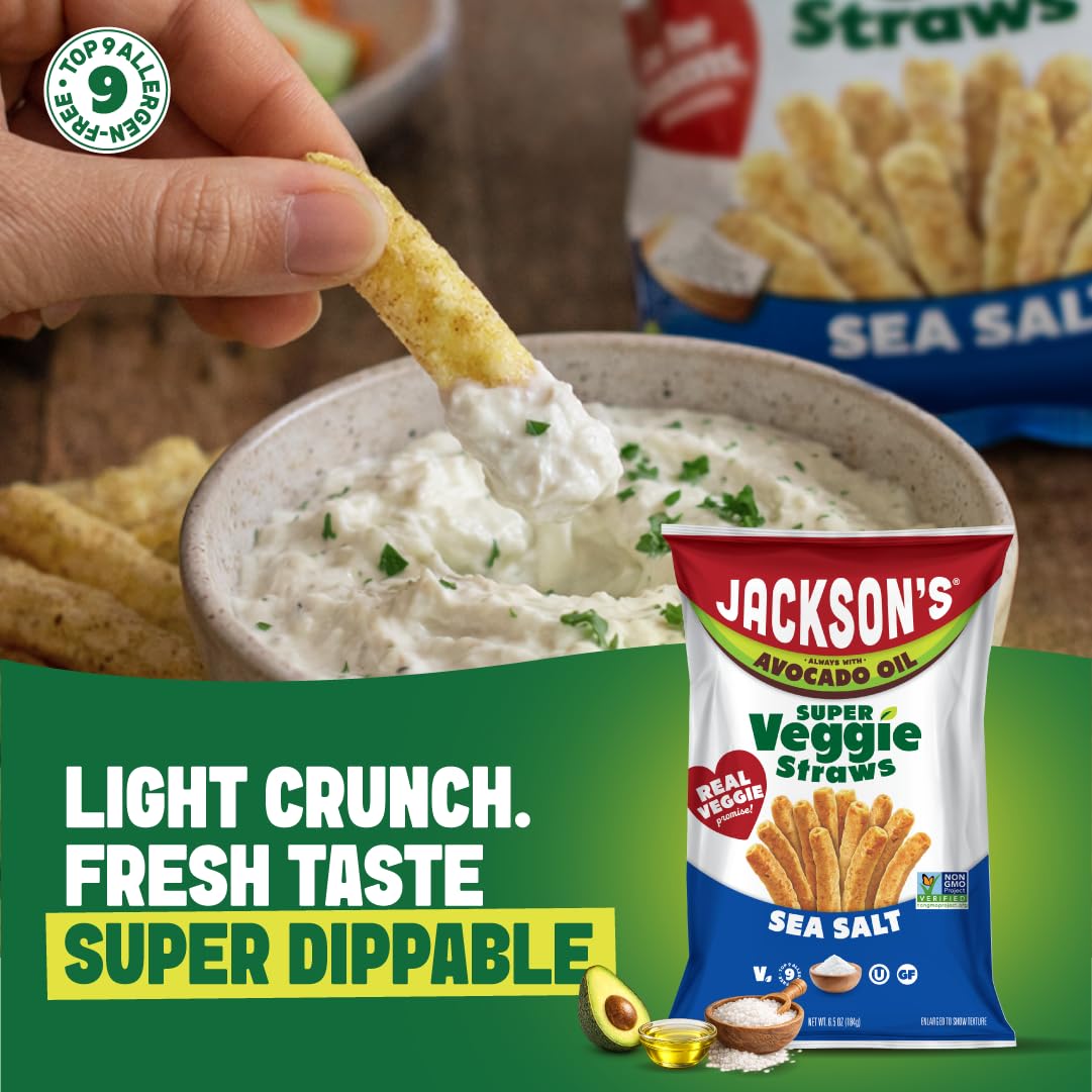Jackson's veggie straws in a lunchbox demonstrating convenient, school-safe snacking