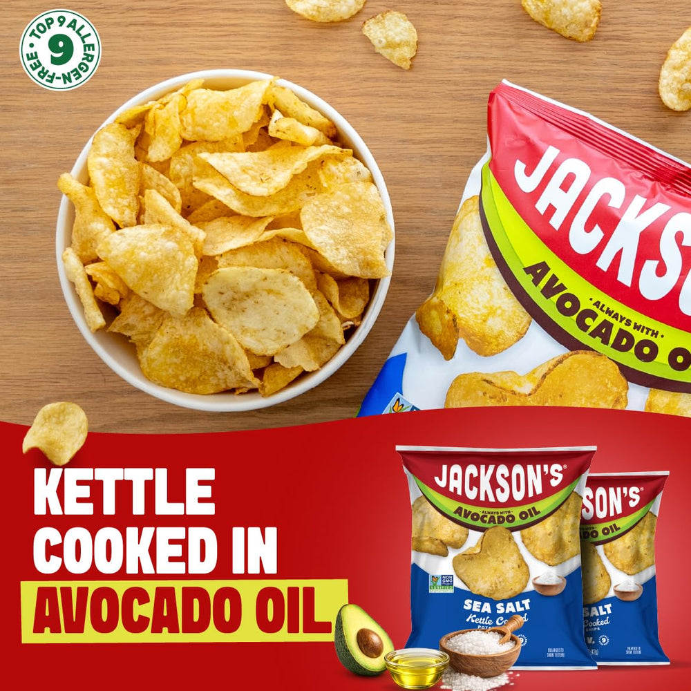 Jackson's snack pack in hand displays portion size and grab-and-go benefit
