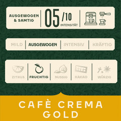 Jacobs Crema espresso shot with crema demonstrating rich crema and extraction benefit