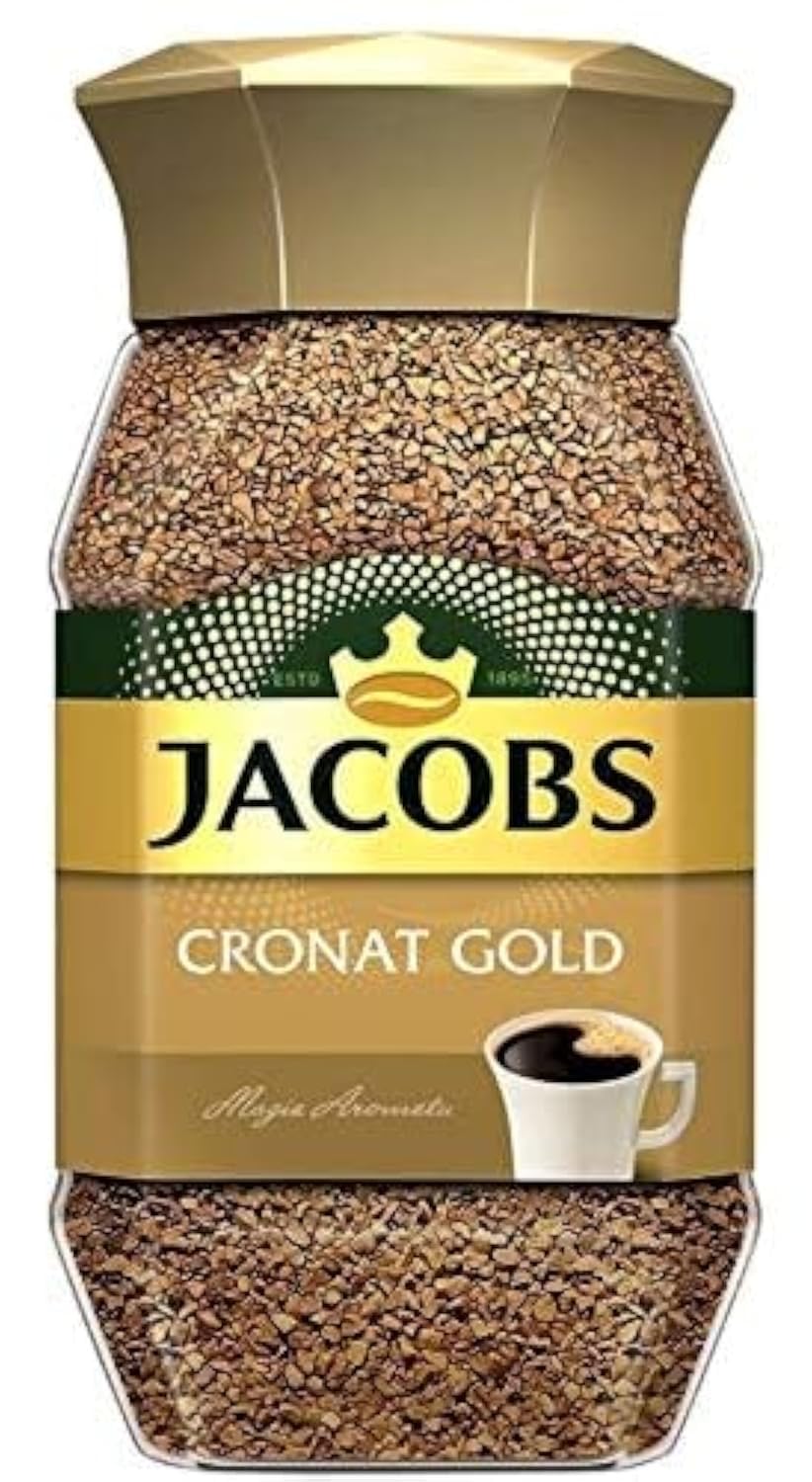 Jacobs Cronat Gold front packaging showing jar and label, promising rich aroma