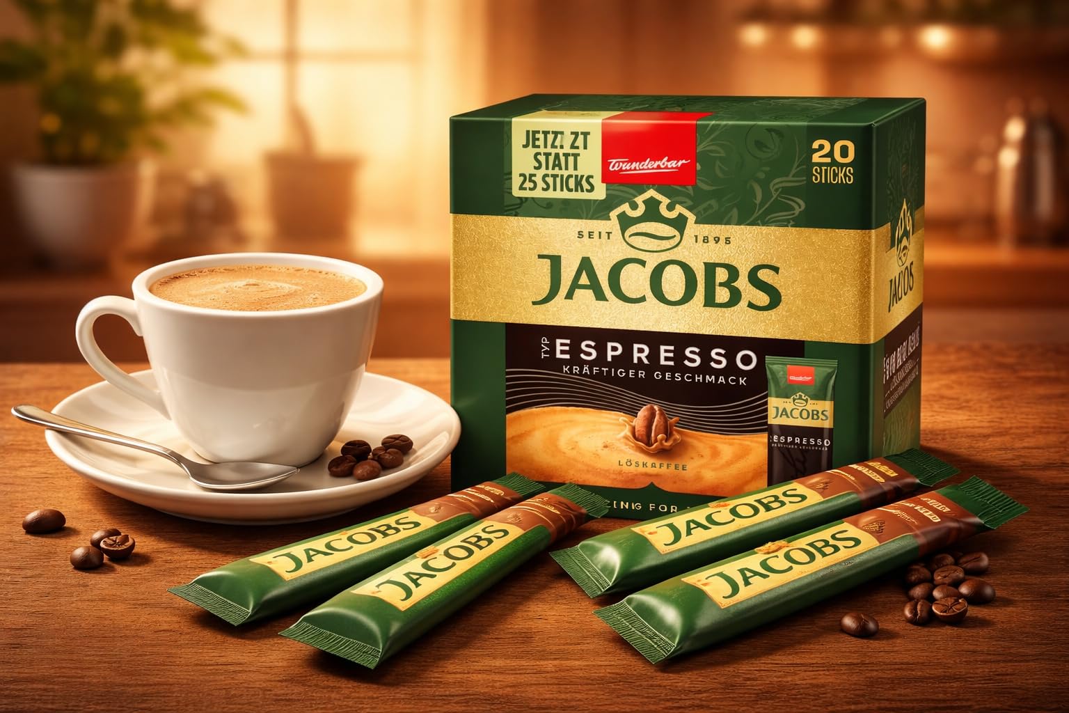 Jacobs sticks tucked into travel kit showing portability and on-the-go ease