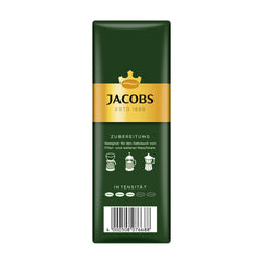 Jacobs Kronung brewed cup on table highlighting smooth flavor and enjoyable aroma