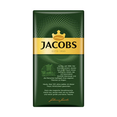 Jacobs Kronung close-up of ground coffee texture demonstrating even medium roast grind