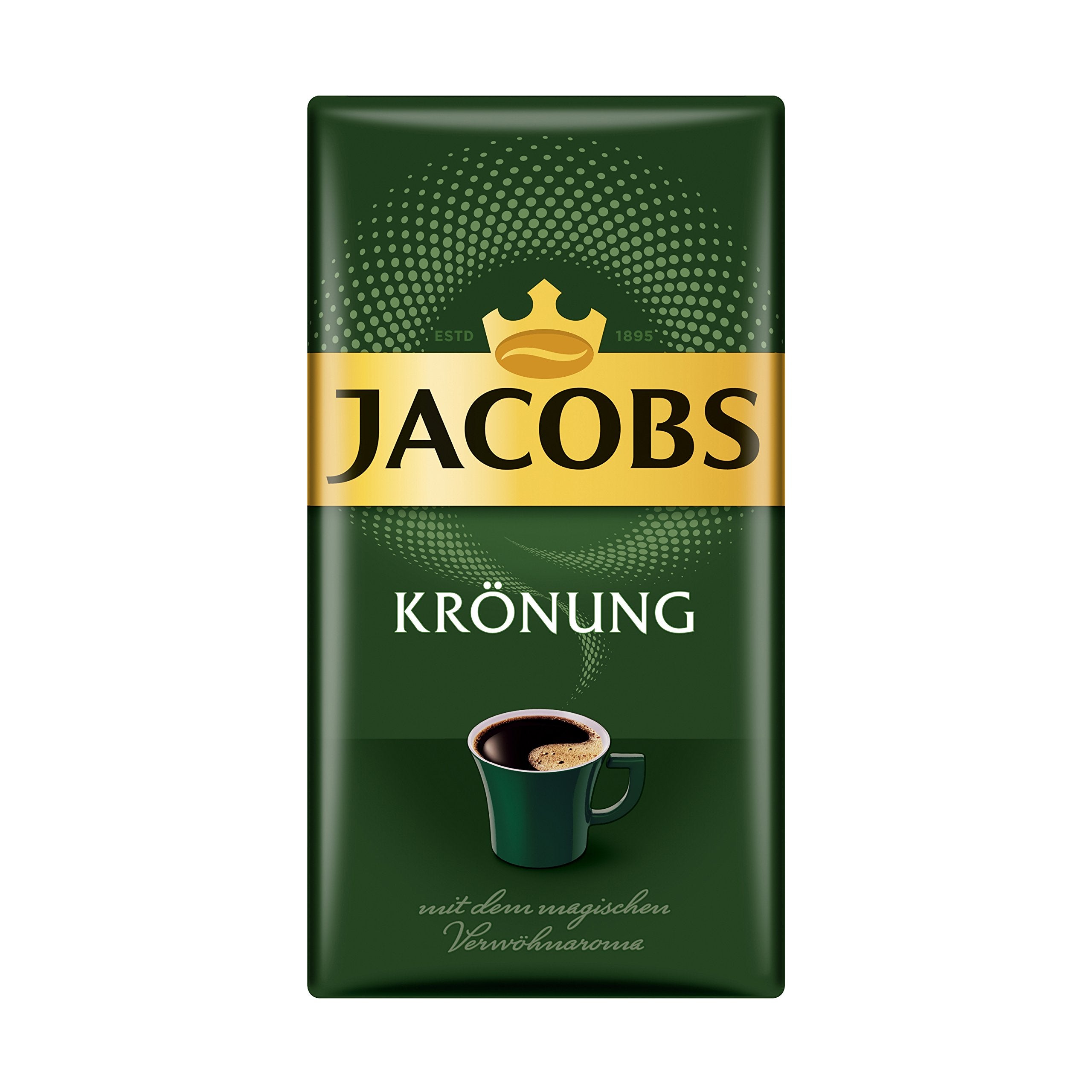 JACOB'S front packaging of Kronung 500g showing brand and clear label for easy storage