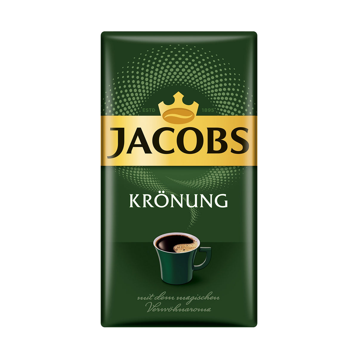 JACOB'S front packaging of Kronung 500g showing brand and clear label for easy storage