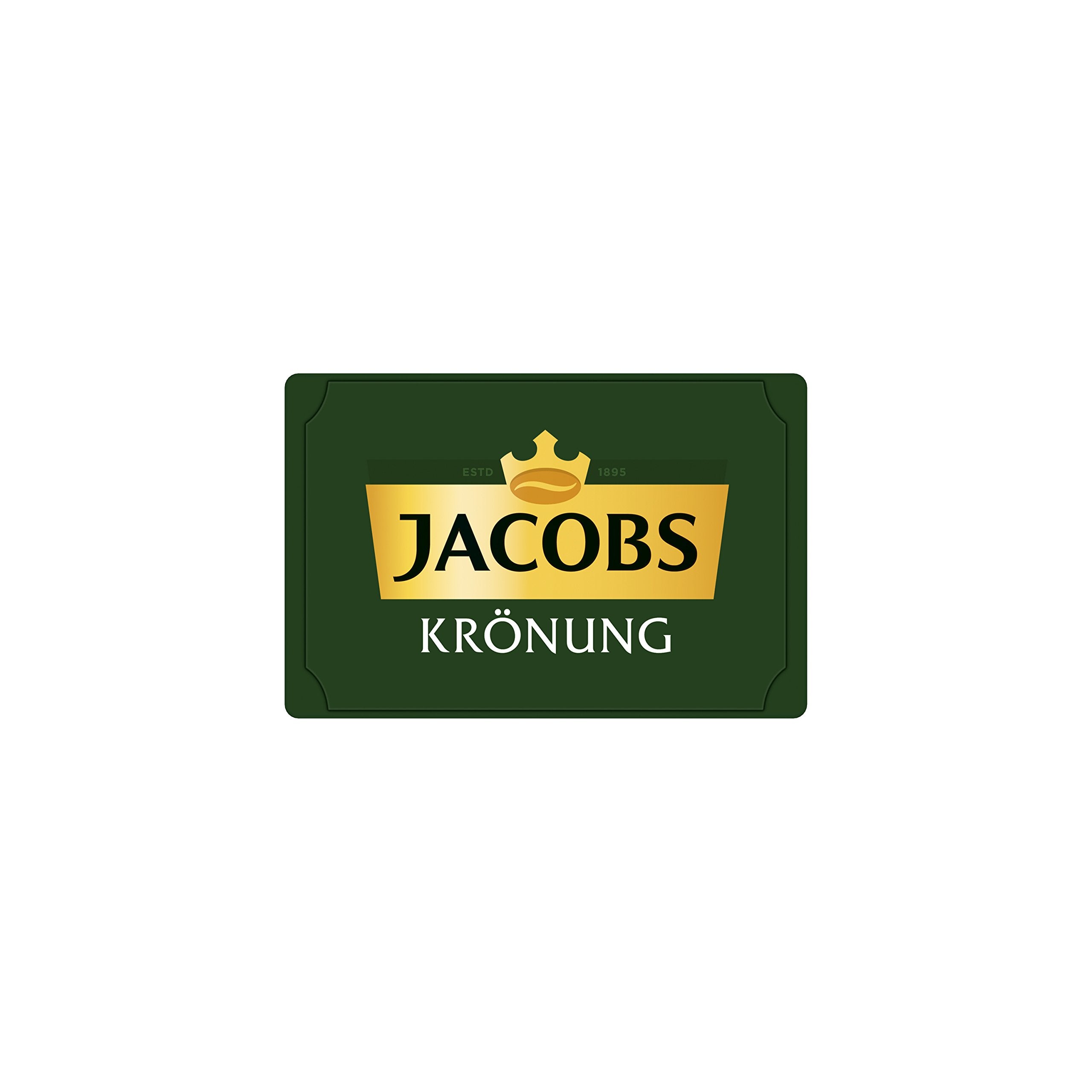 Jacobs Kronung 500g pack next to common objects to display size and portion value