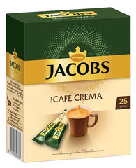 Jacobs close-up of instant granules on a stick, highlighting quick dissolve benefit
