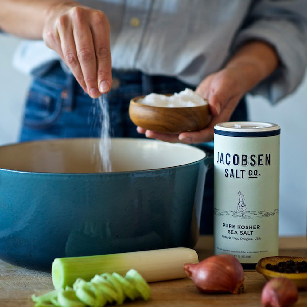 Jacobsen jars on kitchen countertop conveying artisan quality and style