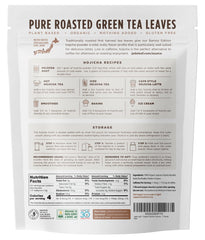 close-up roasted hojicha powder texture highlighting Jade Leaf flavor