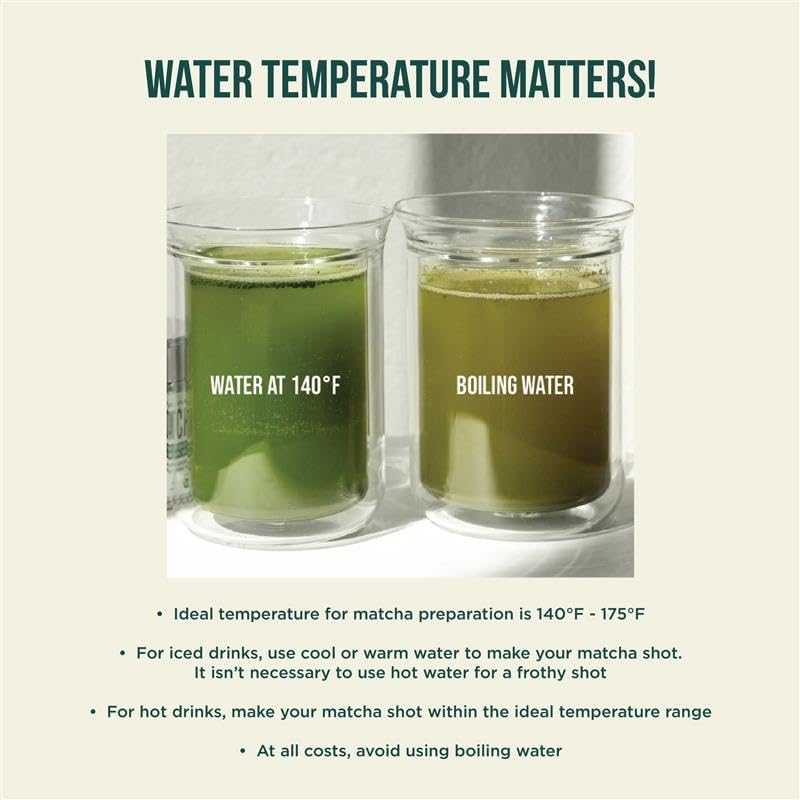 Jade Leaf nutrition and ingredient label close-up showing collagen and organic matcha details