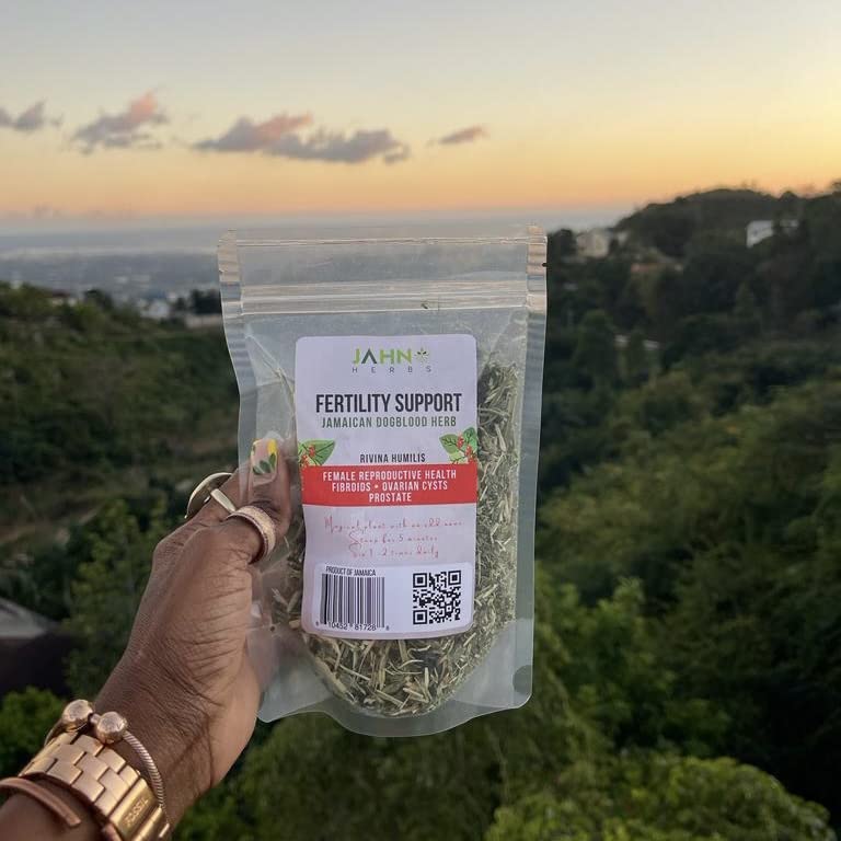 Jahno Herbs product label closeup listing origin, wildcrafted, and preparation steps