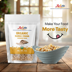 Jai Ho bag beside measuring scoop showing 4 lb scale convenience