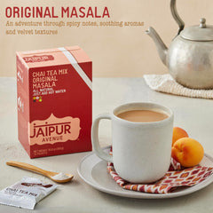 Jaipur Avenue individual sachet close-up emphasizing easy single-serve convenience