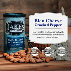 Jake's Nut Roasters close-up of seasoned almond coating showing texture and bold flavor benefit