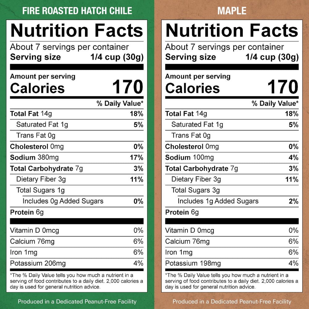 Jake's Nut Roasters Hatch Chile almonds in bowl showing spice coating and snack-ready convenience benefit