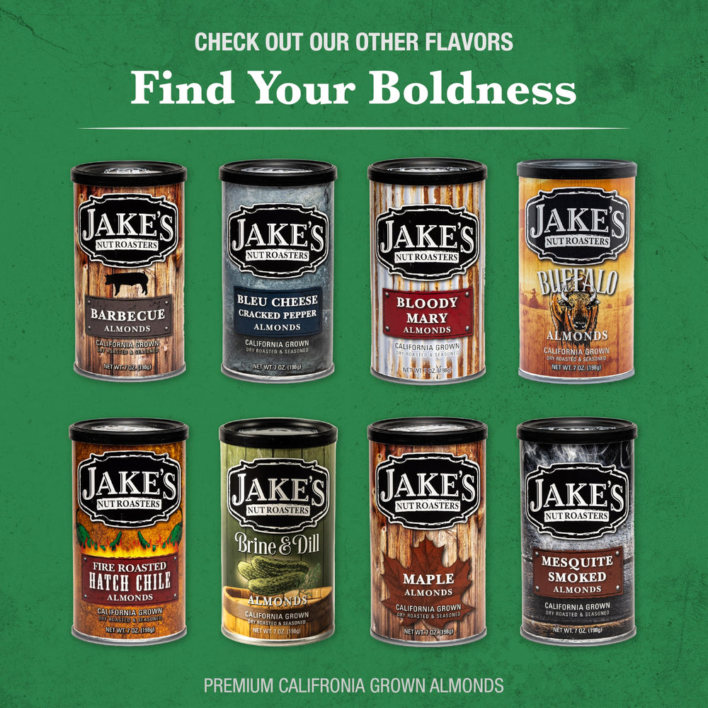 Jake's Nut Roasters orchard photo illustrating family farm origin and sustainable sourcing