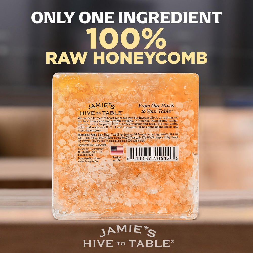 Jamie's Hive To Table honeycomb on charcuterie board adding gourmet visual appeal