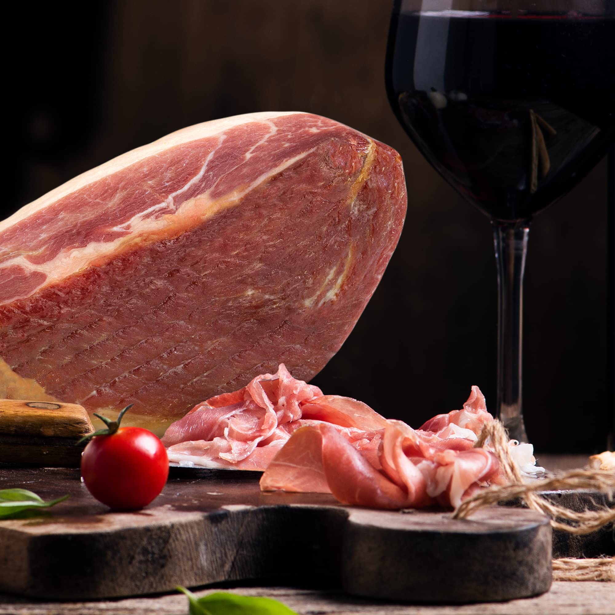 Jamonprive thin slices arranged on tapas platter for easy entertaining benefit