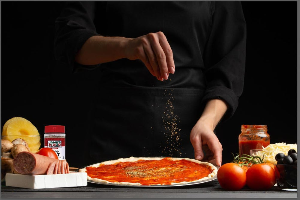 Jane's Krazy Mixed Up Pepper detail highlighting ground pepper for bold savory notes