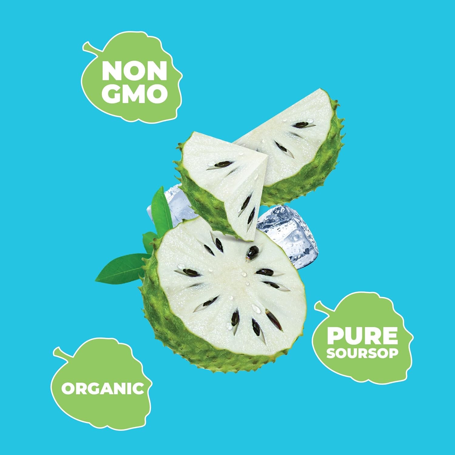 Jans soursop can held in hand showing 16.9 oz size for portable convenience