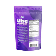 Close-up spoon of Jans ube powder highlighting powder consistency — benefit even blending