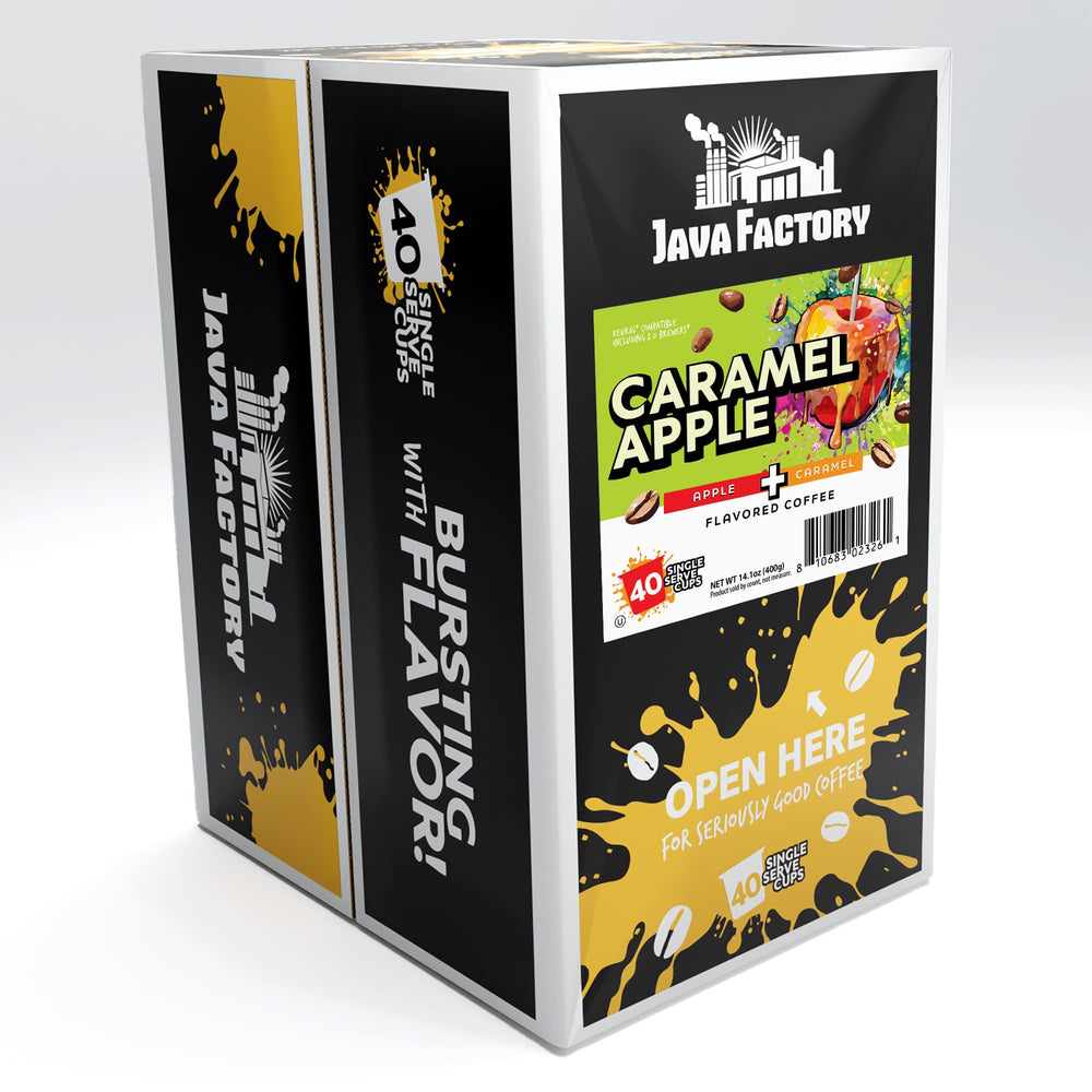 Java Factory pod foil top close-up highlighting freshness seal benefit