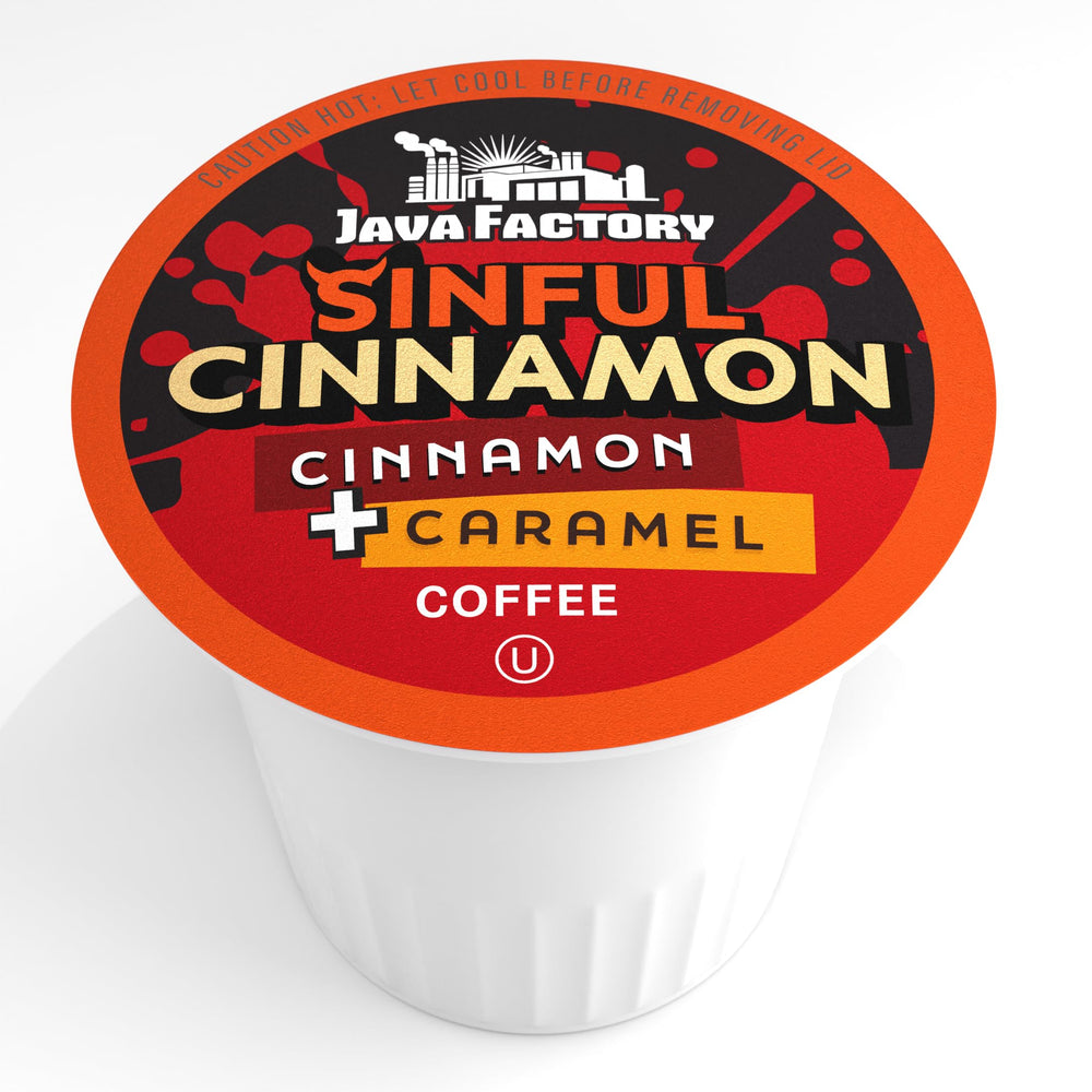 Java Factory pod side showing seal texture and clean removal for convenient brewing