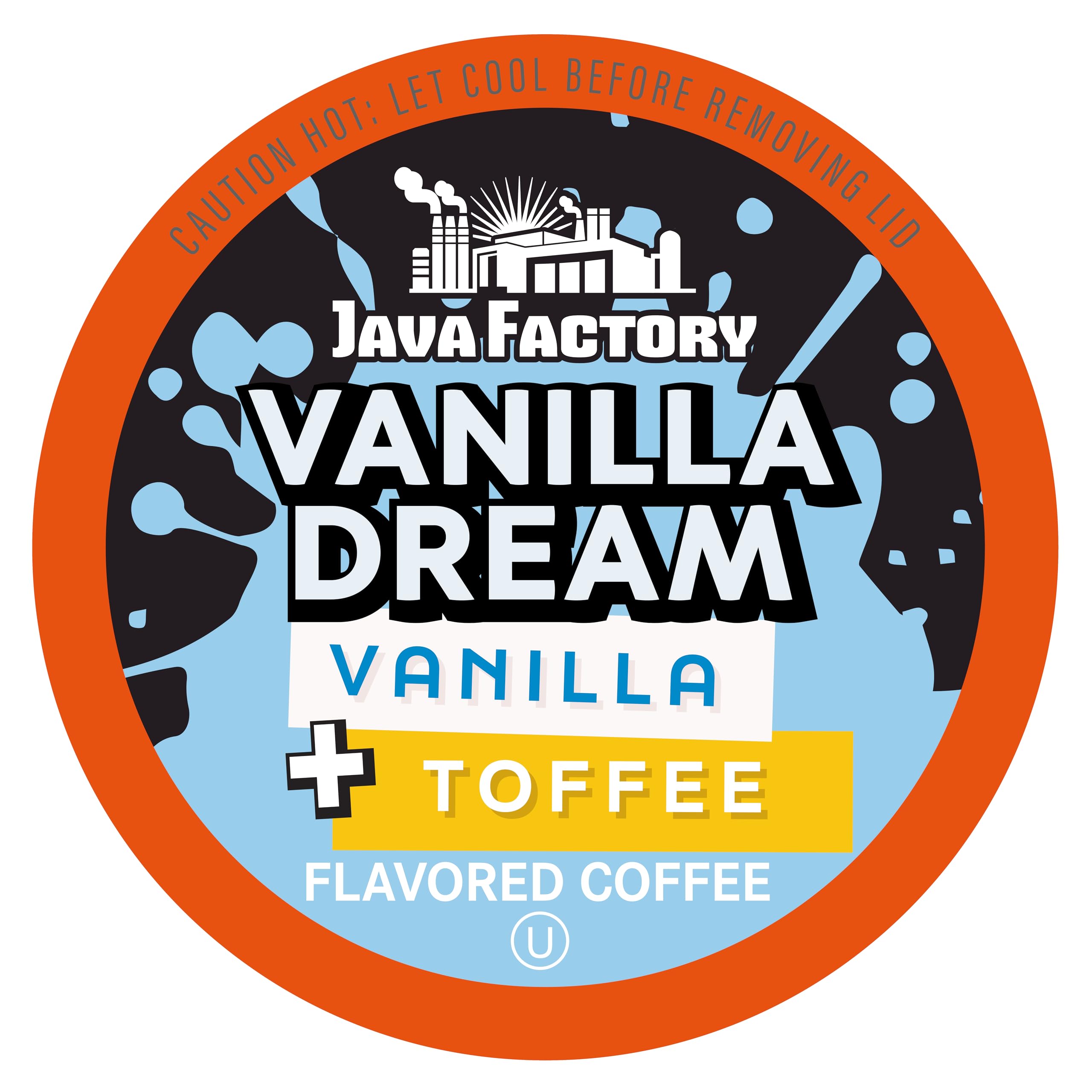 Java Factory front packaging showing 40-count vanilla dream pods for convenience