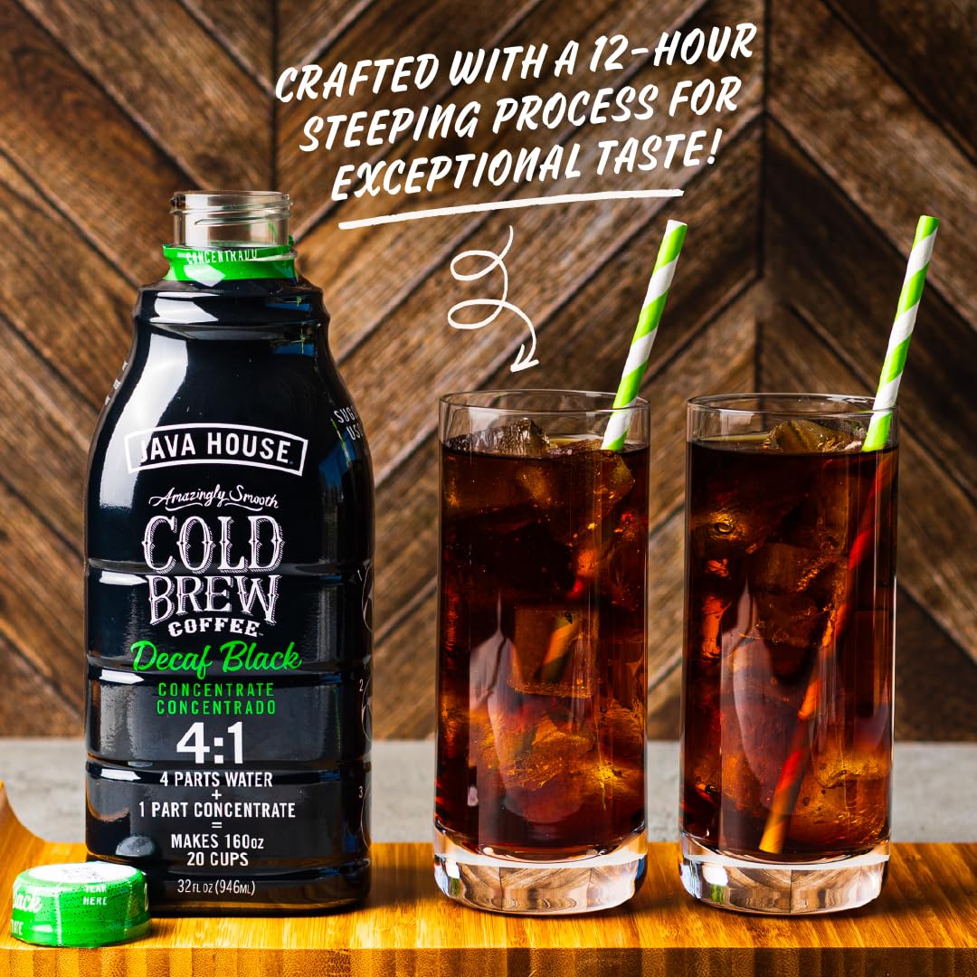 Java House diluted cold brew over ice in glass showing smooth, low-acid refreshment benefit