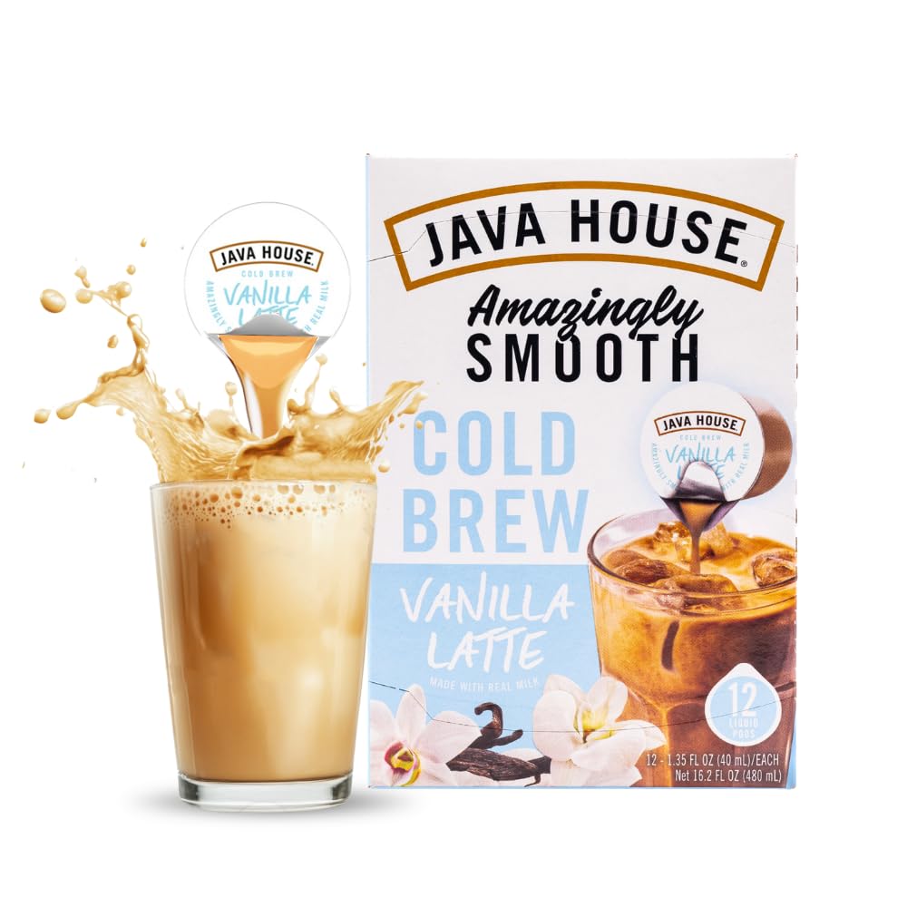 Java House front packaging showing 12-count pods and French vanilla branding for quick selection