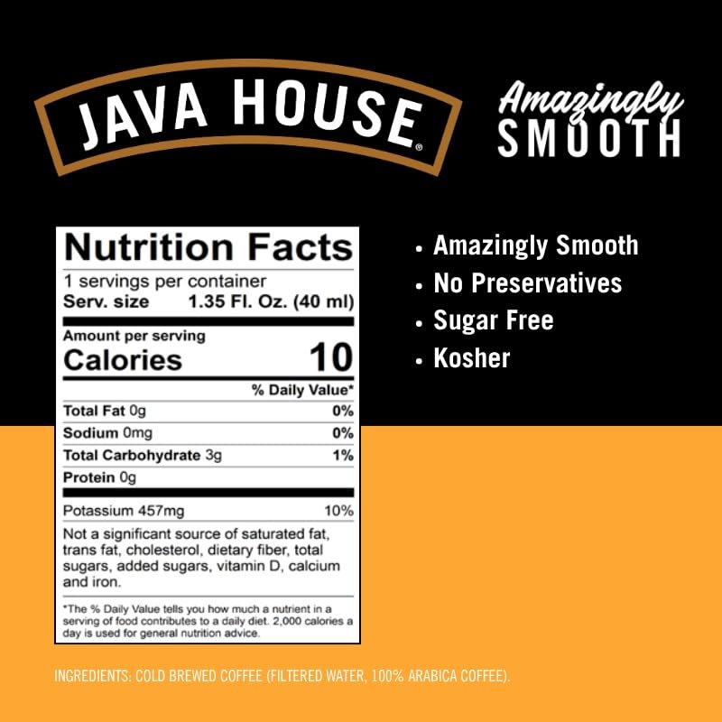 JAVA HOUSE hot cup being made from concentrate showing warm chocolate and caramel flavor benefits