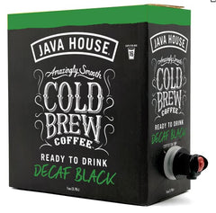 Java House cold brew poured over ice showing smooth refreshing taste