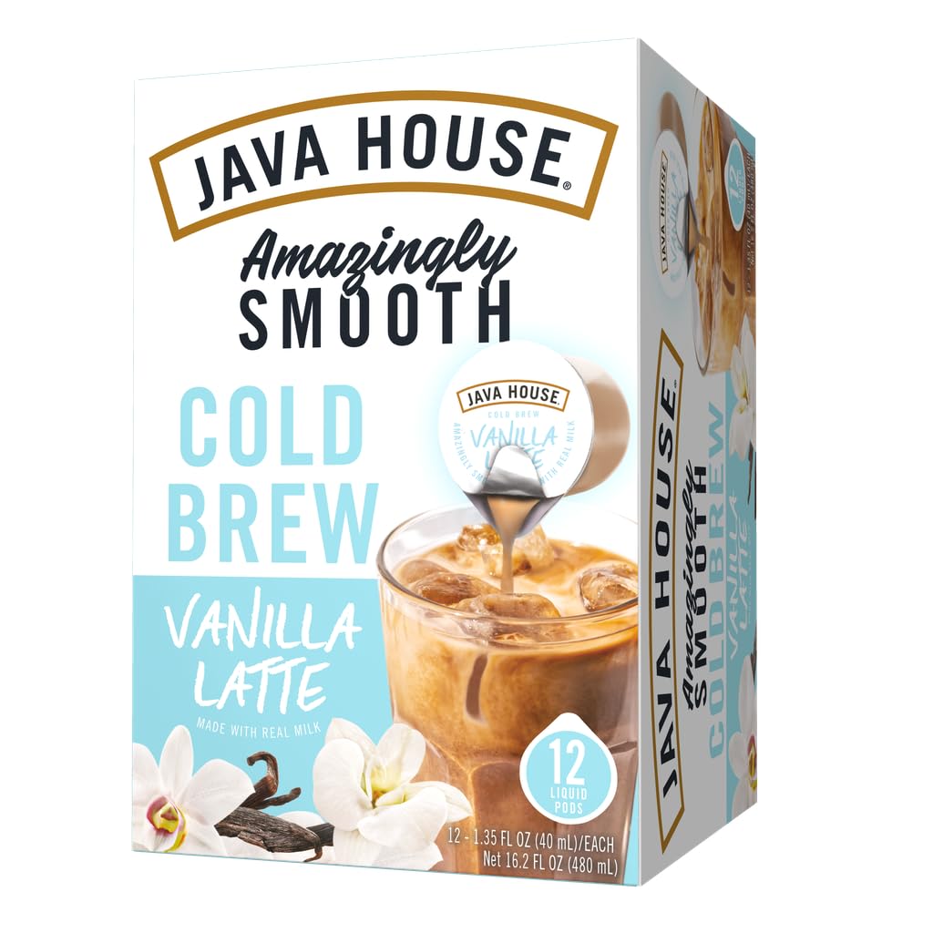 Java House recyclable pod material close-up showing PET plastic label and eco-conscious design