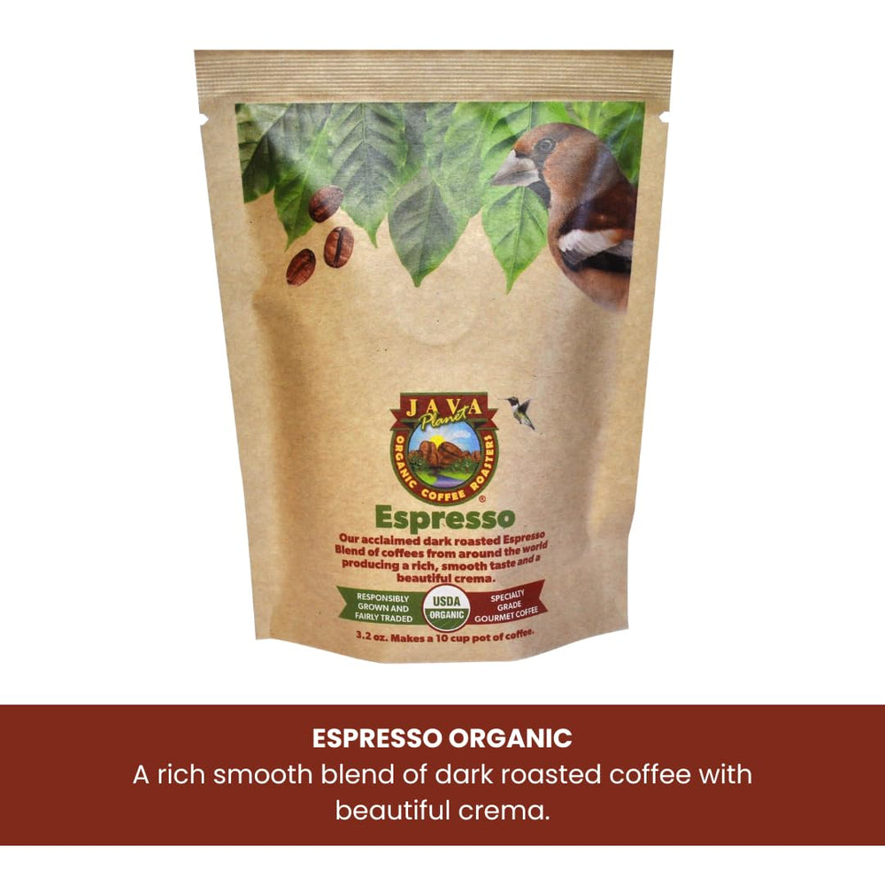 Java Planet brewing in a French press to showcase brewing versatility