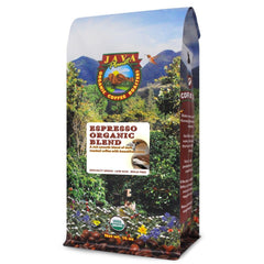 Java Planet front packaging 16 oz bag showing product name and dark roast benefit