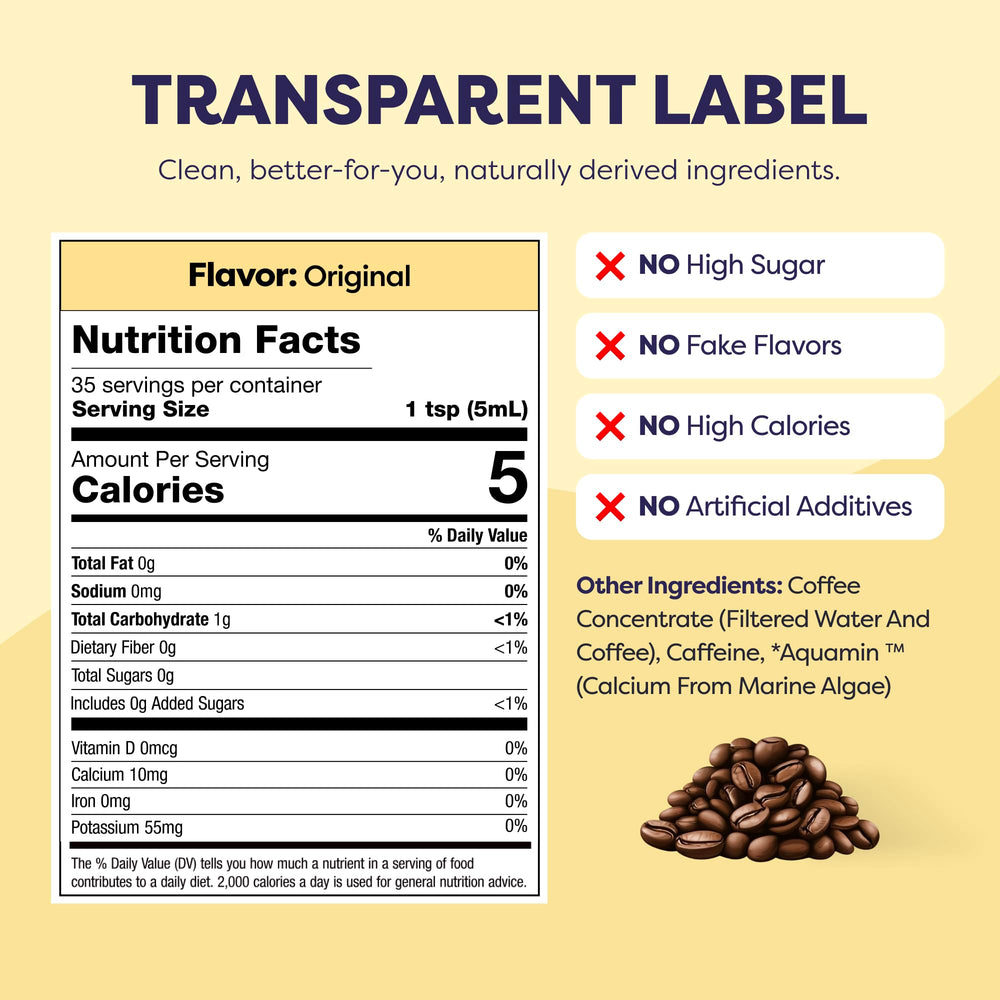 Javvy close-up label highlighting ingredients and clean formulation benefit