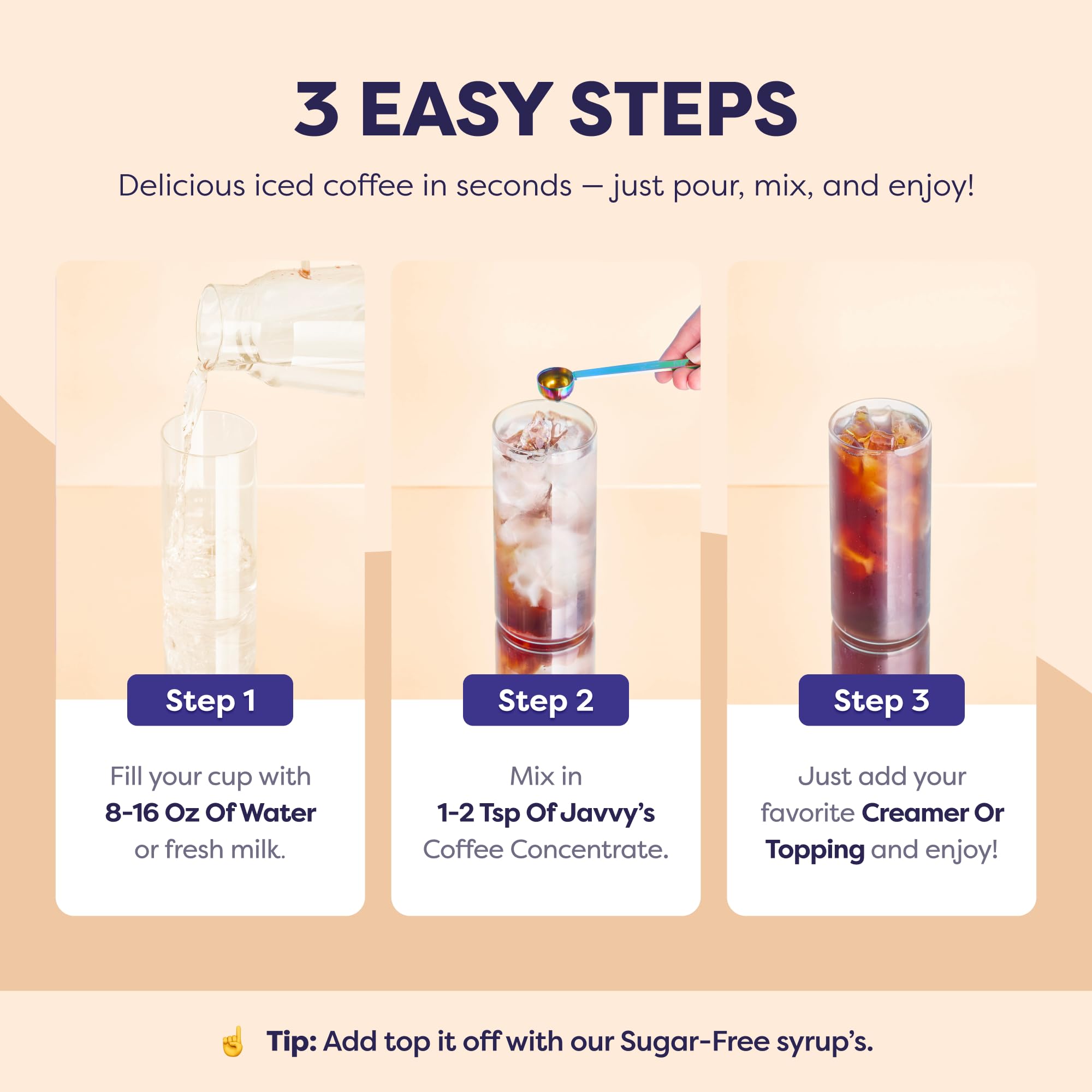 Javvy coffee cocktail with garnish showing versatile recipe use