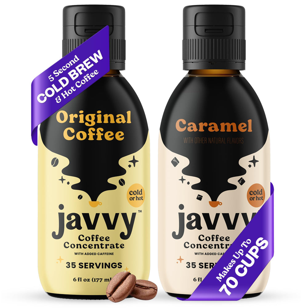 Javvy front packaging showing product and flavors for quick identification