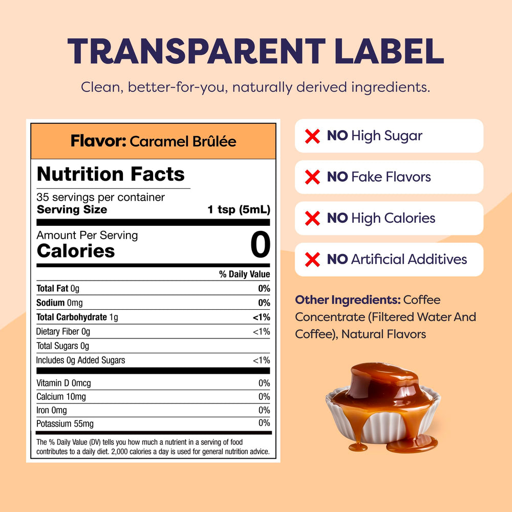 Javvy ingredients label closeup emphasizing natural Arabica ingredients