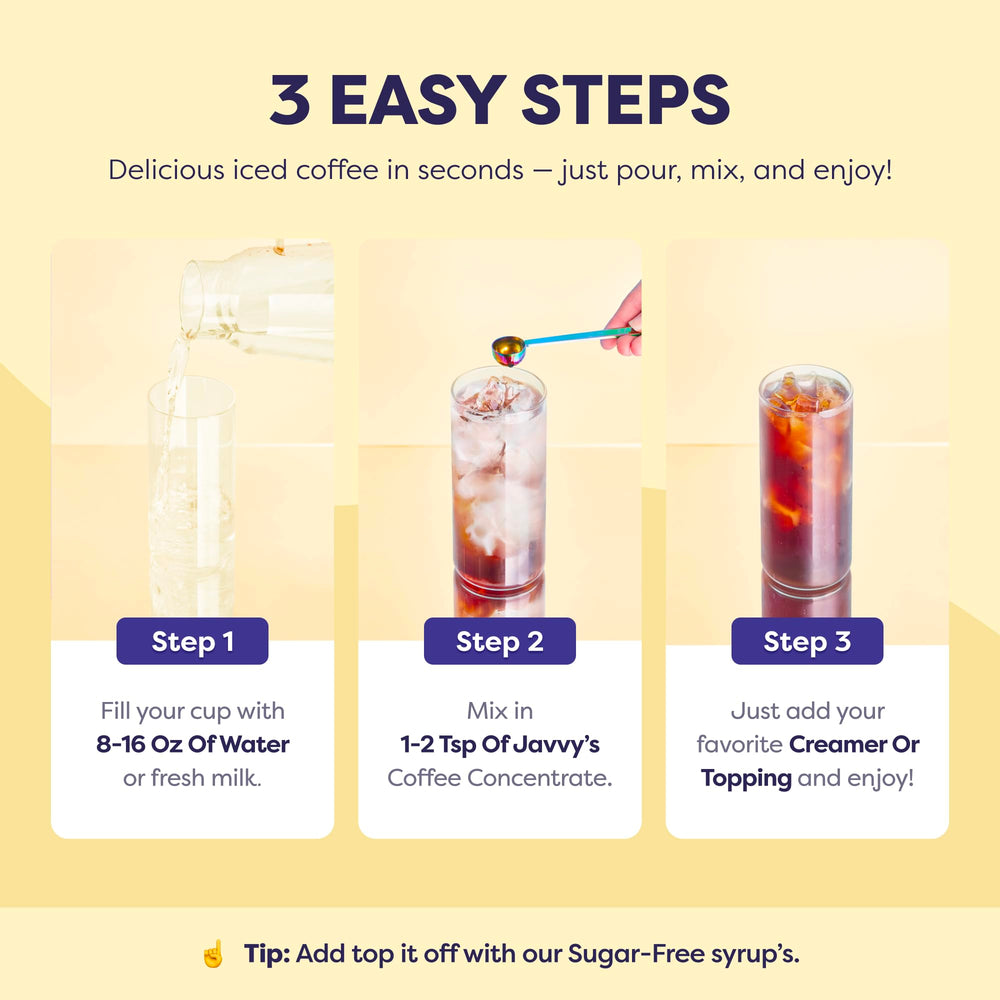 Bartender mixing Javvy concentrate into cocktail to show recipe versatility