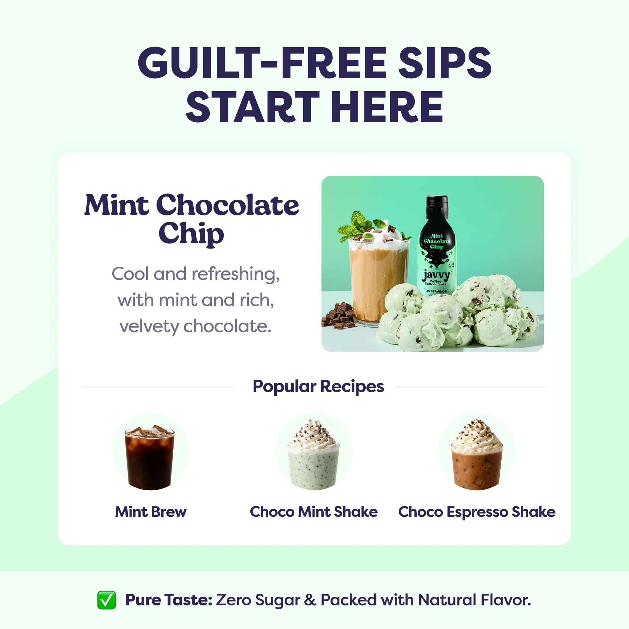 Javvy mixed drink over ice showing texture and refreshing iced coffee appeal