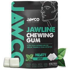 JAWCO front packaging showing product benefits and mint flavor