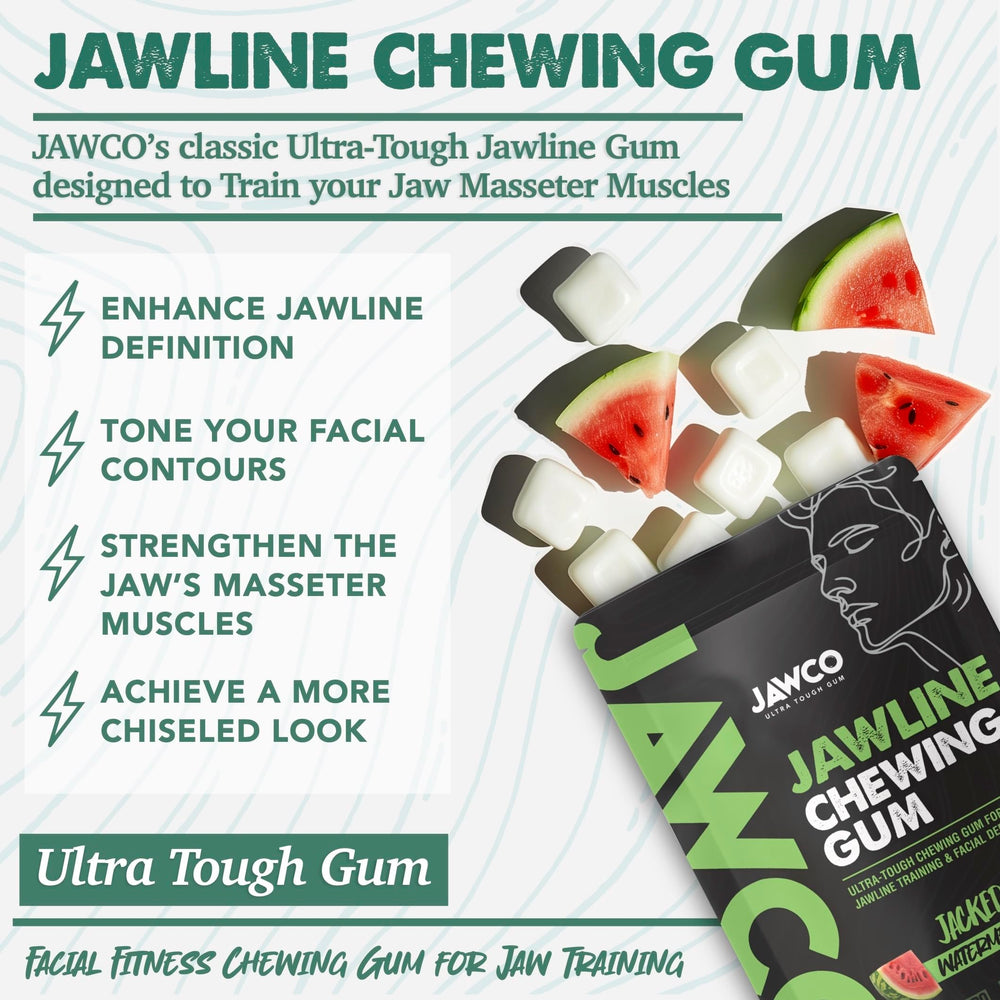 JAWCO styled profile showing jawline definition benefit after use