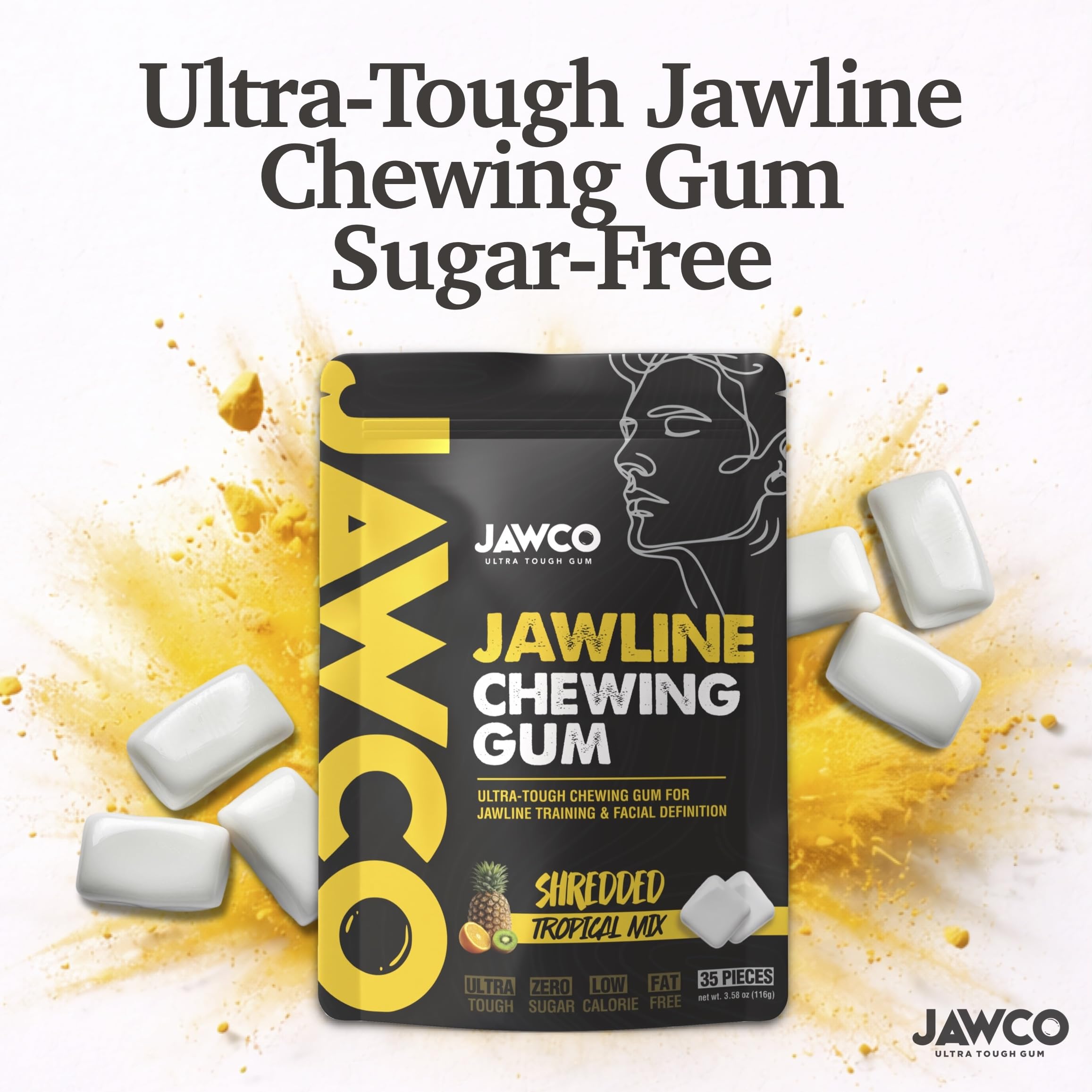 JAWCO packet in a pocket portraying portability and on-the-go use
