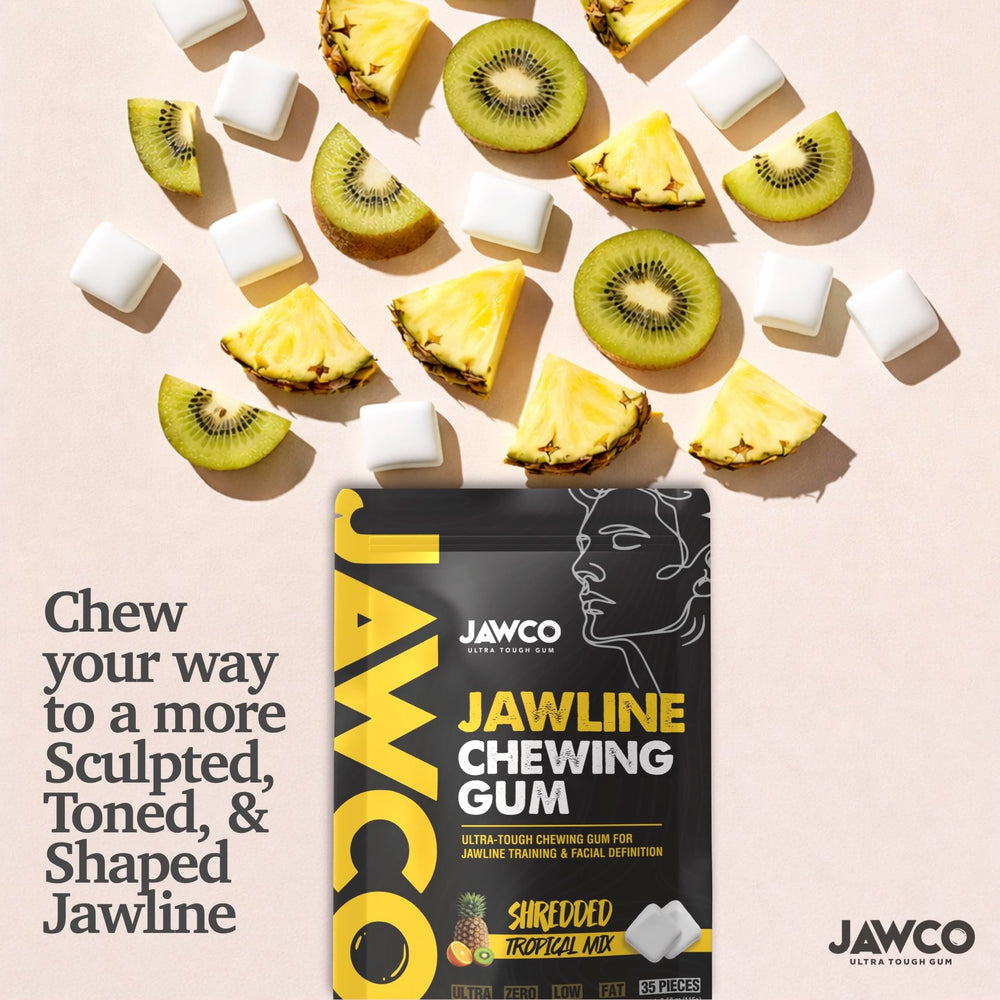 JAWCO ingredients label emphasizing sugar-free vegan formula benefit