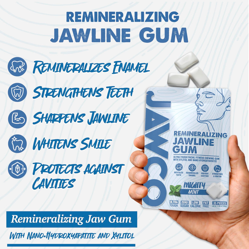 Open JAWCO pack revealing 35 pieces for one‑piece-per‑workout convenience