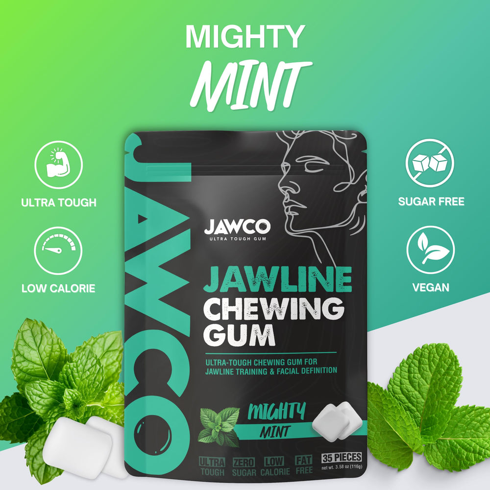 JAWCO close-up texture of gum highlighting high resistance benefit
