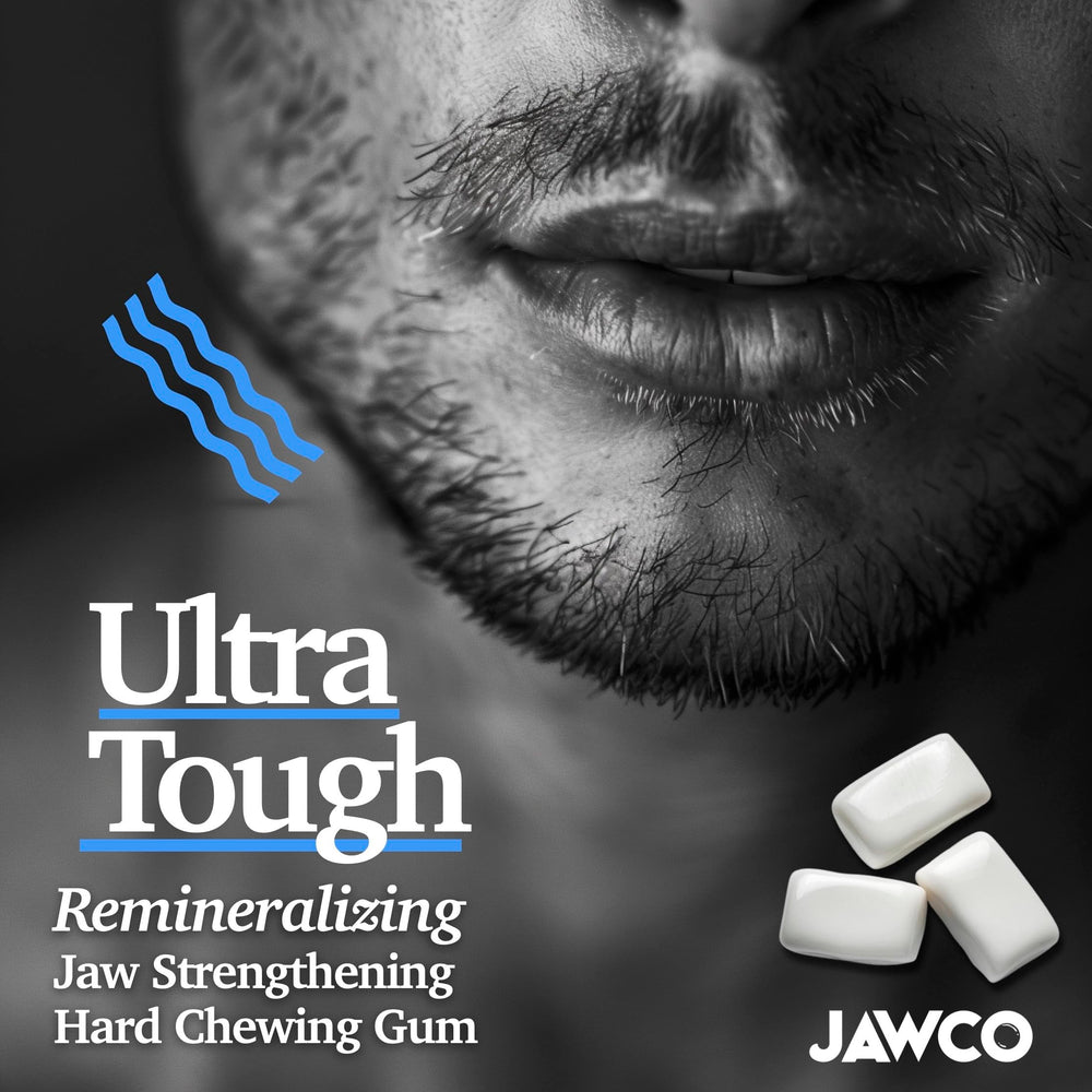 JAWCO single wrapped piece and unwrapped gum illustrating portability advantage